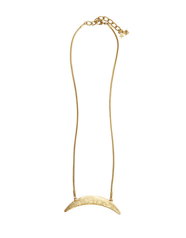 Jenny Bird Crescent Moon Necklace in Gold