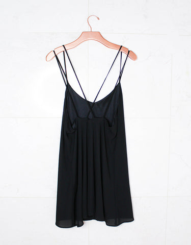 Show Me Your Mumu Criss Cross Applesauce Dress in Black Crisp