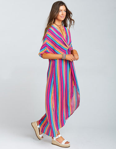Show Me Your Mumu Get Twisted Maxi in Stripe Up Your Life