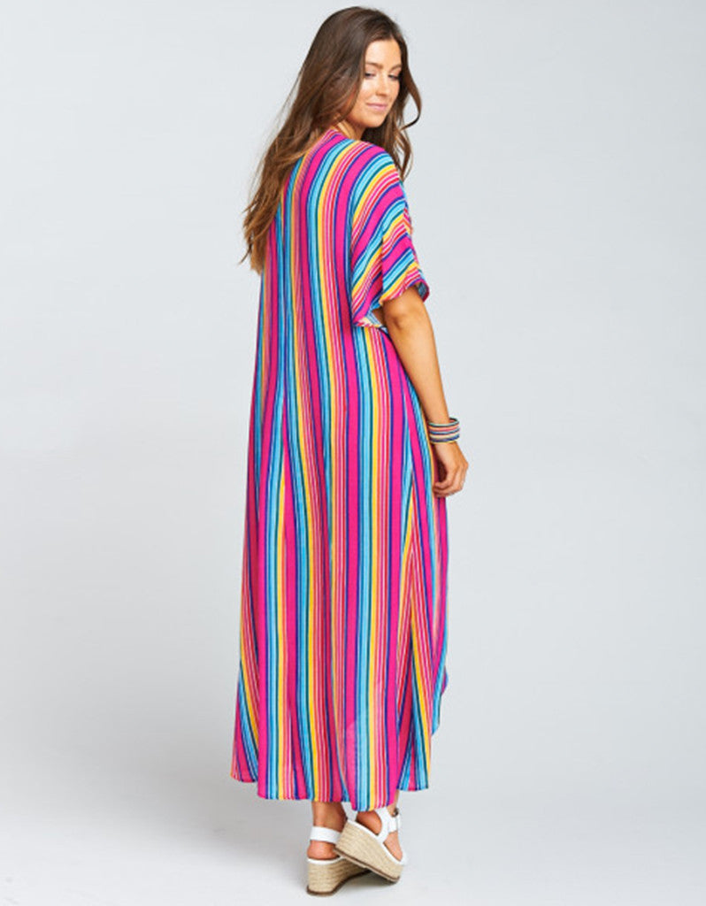 Show Me Your Mumu Get Twisted Maxi in Stripe Up Your Life