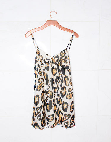 Show Me Your Mumu Winona Strappy Dress in Late Night Leopard