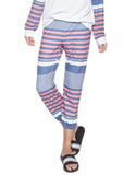 Michael Lauren Nate Crop Pant in Waypoint Stripe