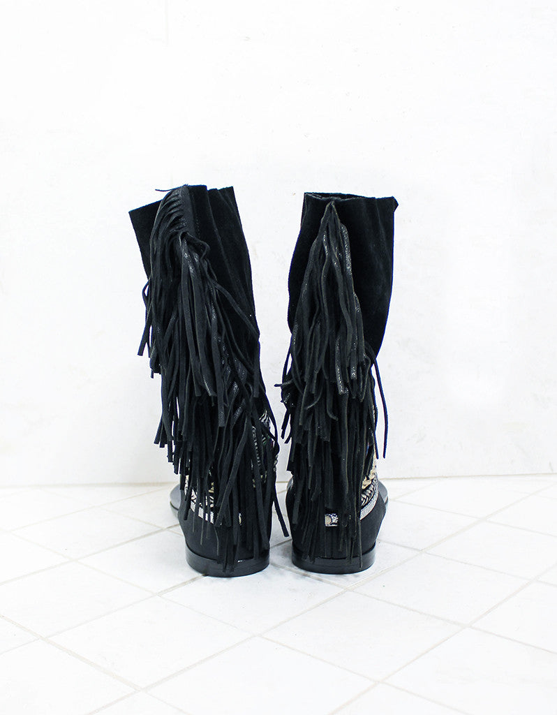Custom Made Boho Native Soul Sandals in Black