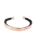 Shashi Nicky Cuff in Rose Gold/Black