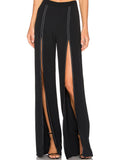 Alexis Oliviera Slit Pant in Black - SWANK - Pants - 2