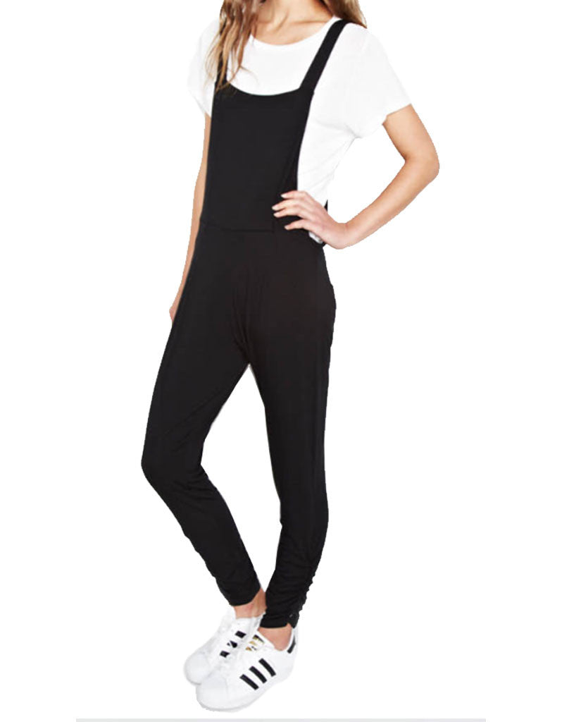 Michael Lauren Paco Overall Pants in Black - SWANK - Pants - 3