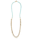 Jenny Bird Palm Rope Necklace in Turquoise - SWANK - Jewelry