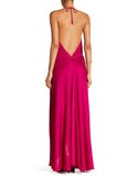 Shahida Parides 3 Way Style Long Dress in Bright Fuchsia