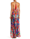 Shahida Parides Heart 2 Heart 3 Way Style Long Dress in Poinsettia