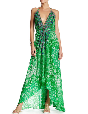 Shahida Parides Heart 2 Heart 3 Way Style Long Dress in Poinsettia