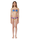 Mara Hoffman Radial V-Wire Bikini Top in Lavender Grey - SWANK - Swimwear - 2