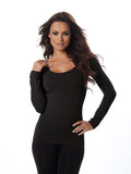 Recover Long Sleeve Ballerina Top - SWANK - Tops - 1