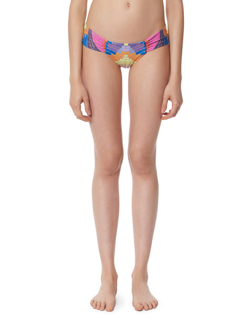 Mara Hoffman Radial Side Ruched Bottom in Lavender Gray - SWANK - Swimwear - 1