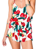 Show Me Your Mumu Rorey Romper in Flamingo Flower Stretch - SWANK - Jumpsuits - 4