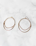 Jenny Bird Rill Hoops in Rose Gold