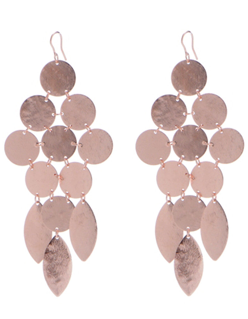 Chandelier Earrings in Rose Gold - SWANK - Jewelry - 2