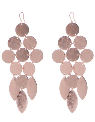 Chandelier Earrings in Rose Gold