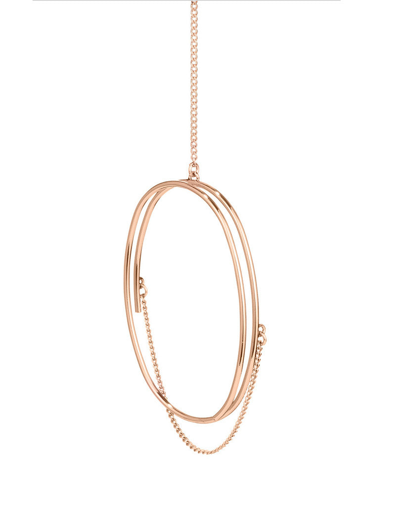 Jenny Bird Rill Pendant in Rose Gold - SWANK - Jewelry - 2