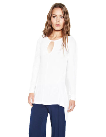 Michael Lauren Saxen Asymetrical Keyhole Top