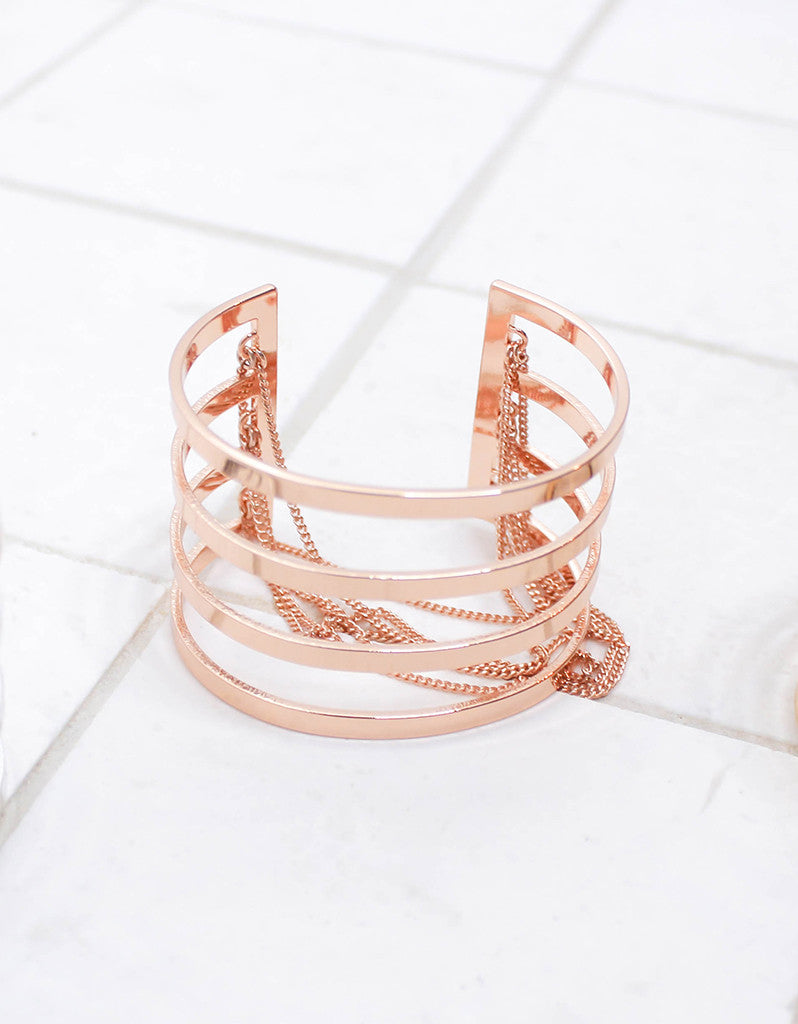 Jenny Bird Series Cuff in Rose Gold - SWANK - Jewelry - 1