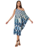 Mara Hoffman One Shoulder Dashiki in Shells Marine - SWANK - Dresses - 1