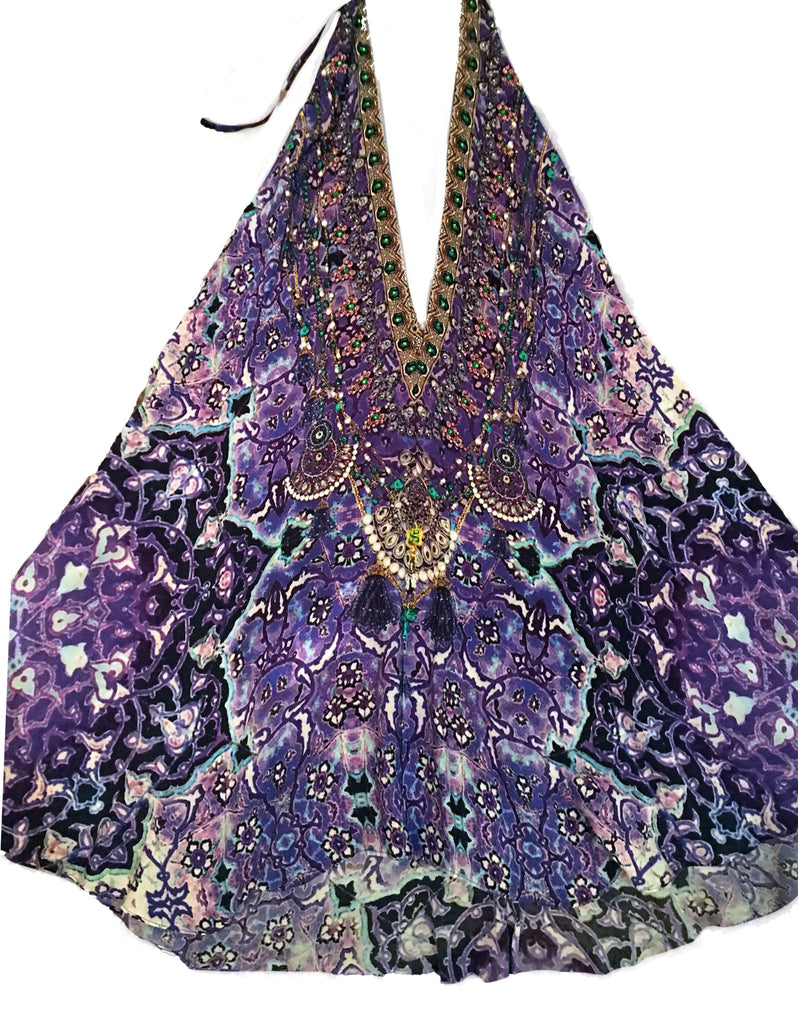 Shahida Parides Short 3-Way Style Dress in Purple Rain - SWANK - Dresses - 2