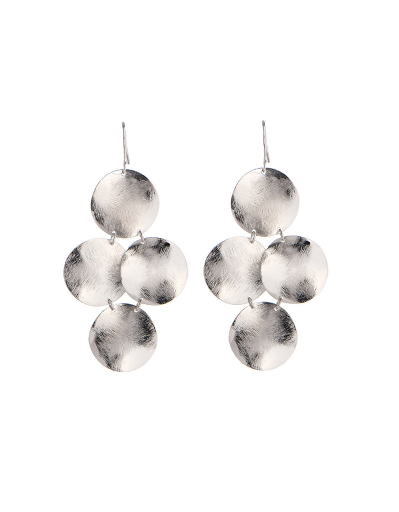 Marcia Moran Small Disc Earrings in Silver - SWANK - Jewelry - 2