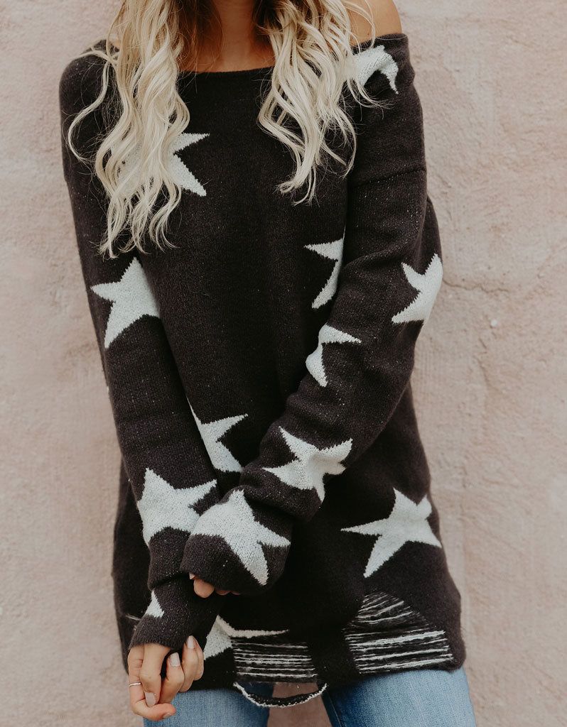 Starstruck Sweater in Charcoal