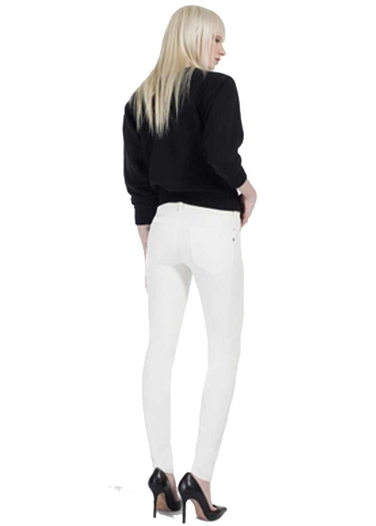 Genetic Denim Stem Mid Rise in Winter White - SWANK - Pants - 2