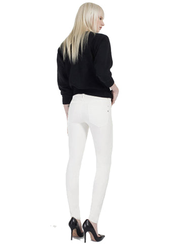 Genetic Denim Stem Mid Rise in Winter White