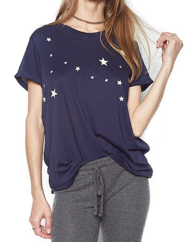 Michael Lauren Teo Classic Tee w/Stars in Twilight