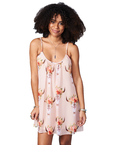 Show Me Your Mumu Trapeze Mini Dress in Frida Bullhead