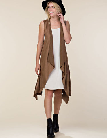 Socialite Oversized Two-Pocket Hooded Cardigan in Heather Grey