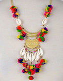 Vintage Snoot Gypset Pom Pom Necklace