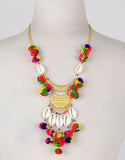 Vintage Snoot Gypset Pom Pom Necklace