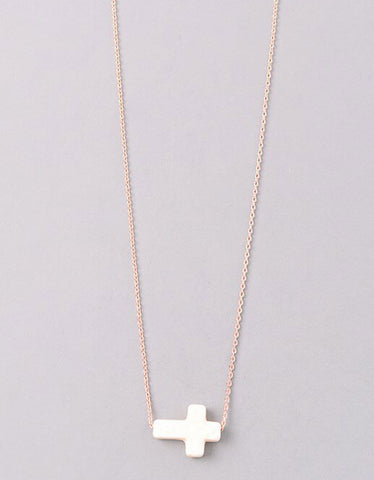 Luxe Military Short Necklace in Grey