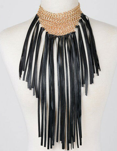 Vintage Snoot Gypset Pom Pom Necklace