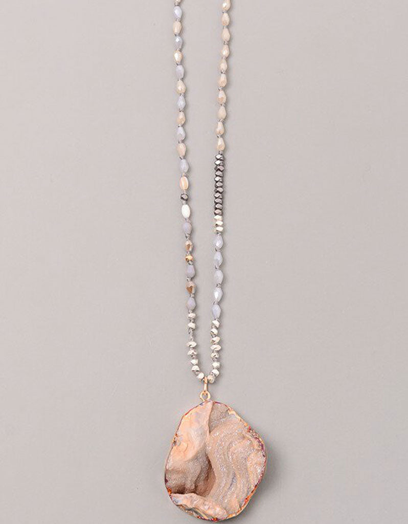 Vintage Snoot Moonstone Necklace in Natural
