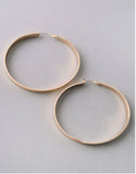 Vintage Snoot Gold Hoop Earrings