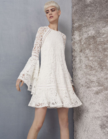 Alexis Veronique Dress in White Lace