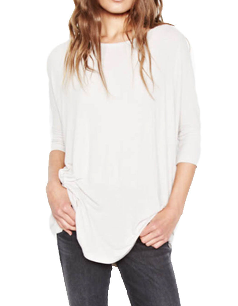 Michael Lauren York Scoop Neck Draped Tee - SWANK - Tops - 2