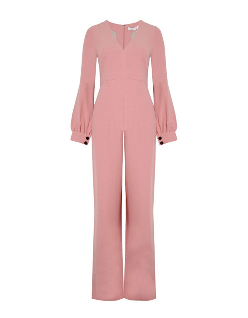 Alexis Isadore Jumpsuit in Ash Pink - SWANK - Jumpsuits - 6