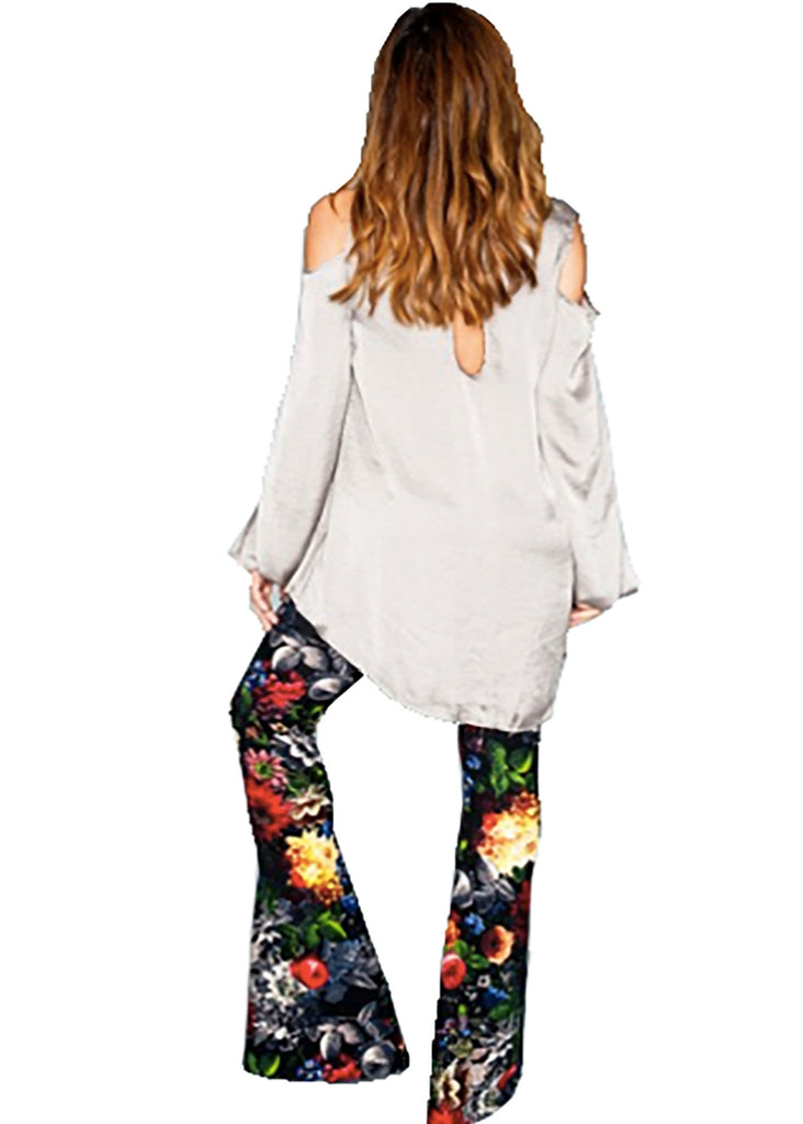 Show Me Your Mumu Bam Bam Bells in Black Floral Waffle - SWANK - Pants - 2