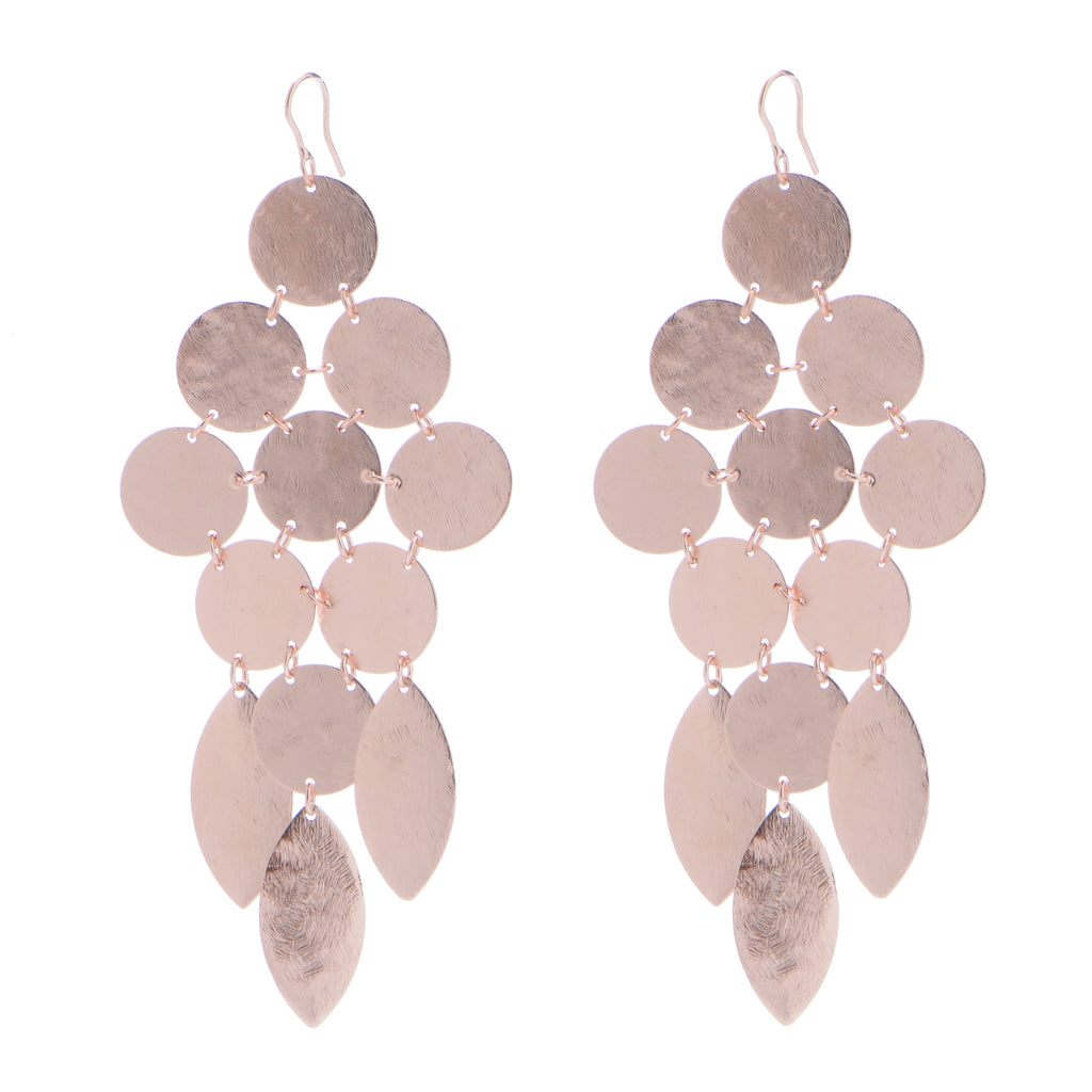 Chandelier Earrings in Rose Gold - SWANK - Jewelry - 3