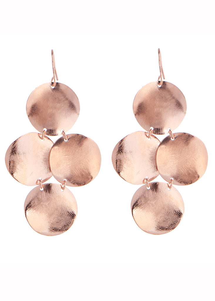 Small Disc Chandelier Earrings - SWANK - Jewelry - 2