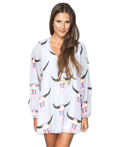 Show Me Your MuMu Donna Michelle Tunic in Lite Bright Bull