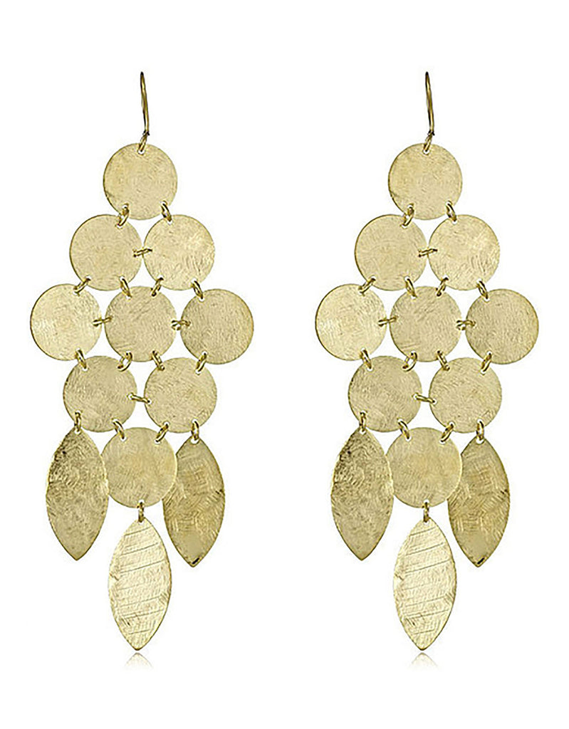 Chandelier Earrings in Gold - SWANK - Jewelry - 1