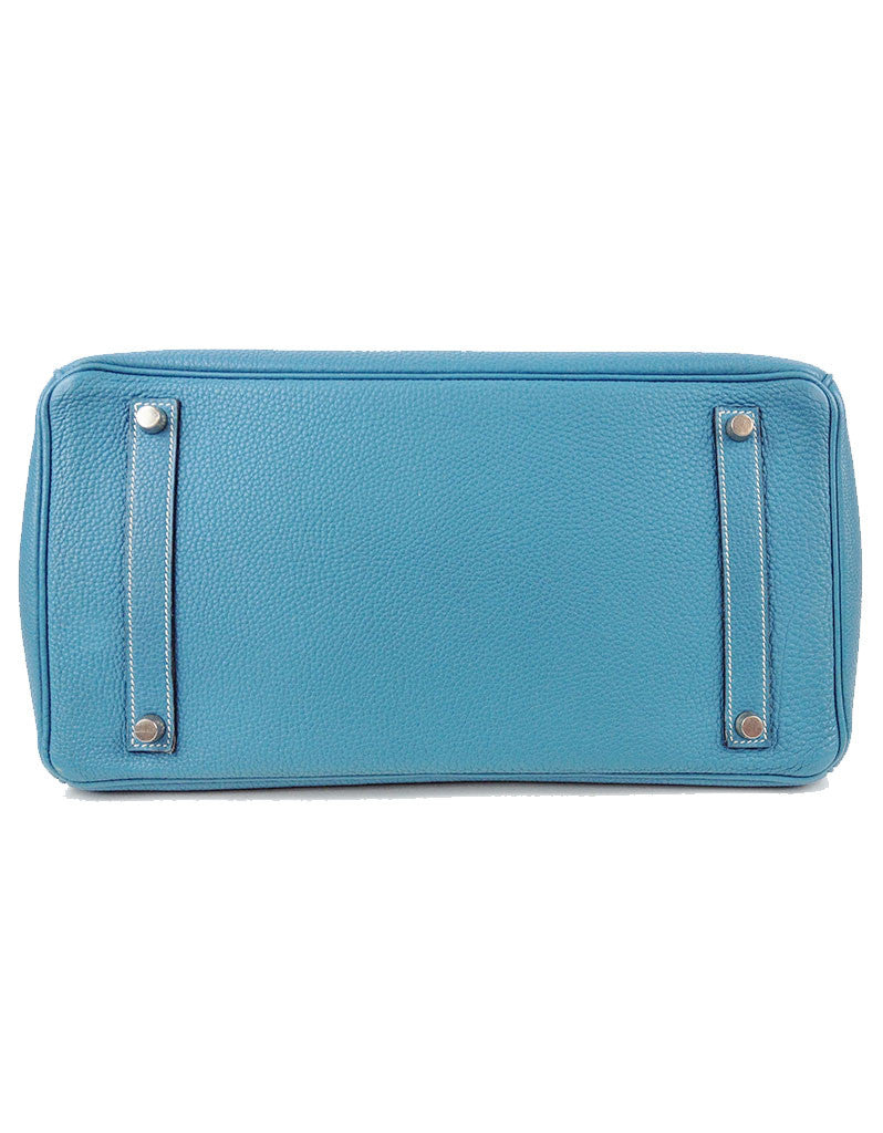 Hermès Blue Jean 35CM Birkin Togo Leather Bag | EMILY'S BAG - SWANK - Handbags - 6