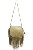 Jennifer Haley Jumbo Bohemian Bag in Olive Embossed Floral - SWANK - Handbags - 1