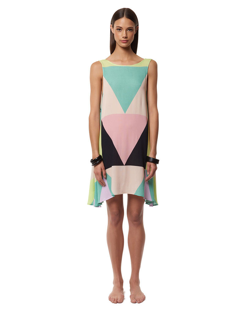 Mara Hoffman Mosaic Swing Dress in Multi - SWANK - Dresses - 1